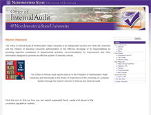 Tablet Screenshot of internalaudit.nsula.edu
