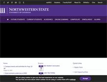 Tablet Screenshot of nsula.edu