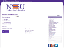 Tablet Screenshot of library.nsula.edu