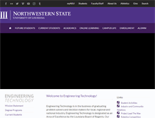 Tablet Screenshot of engrtech.nsula.edu